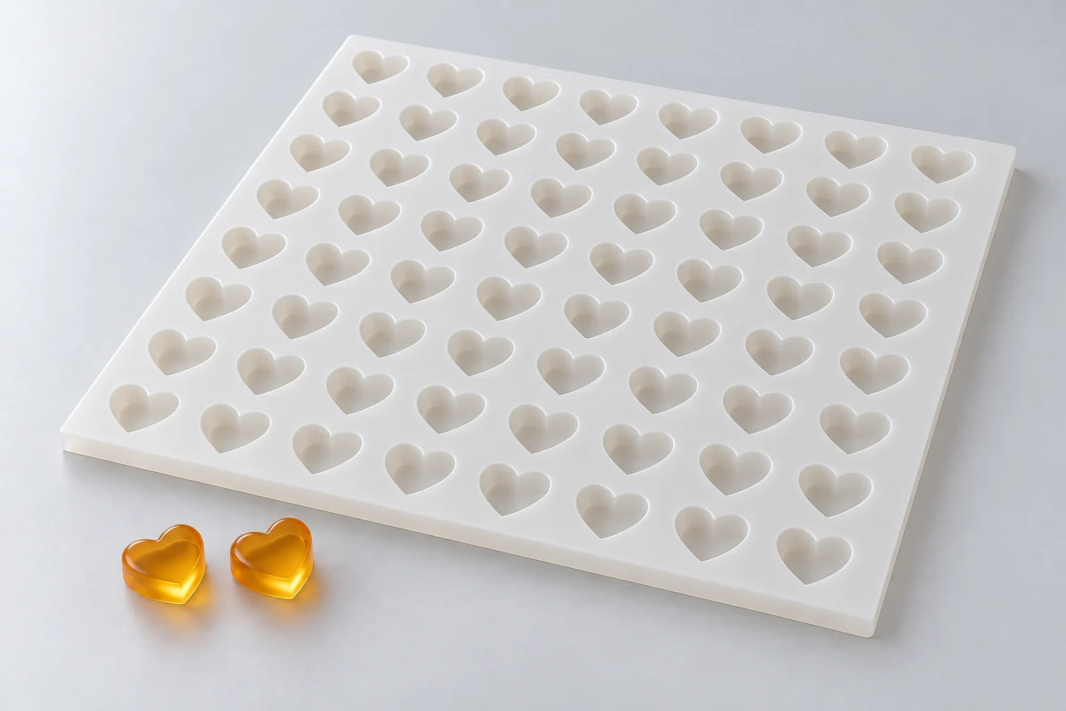 heart mold — illustrative studio visualization