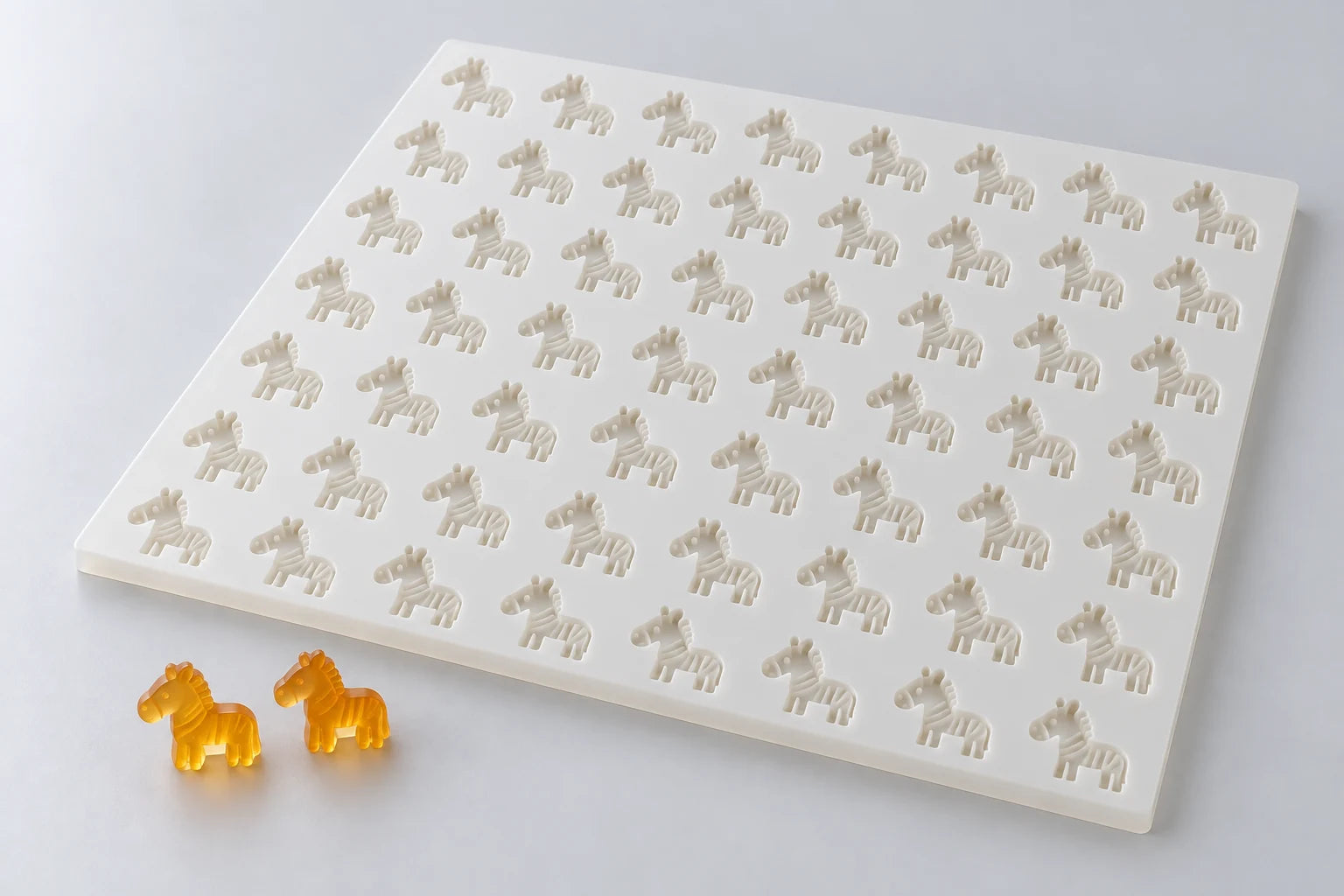 Zebra mold — illustrative studio visualization