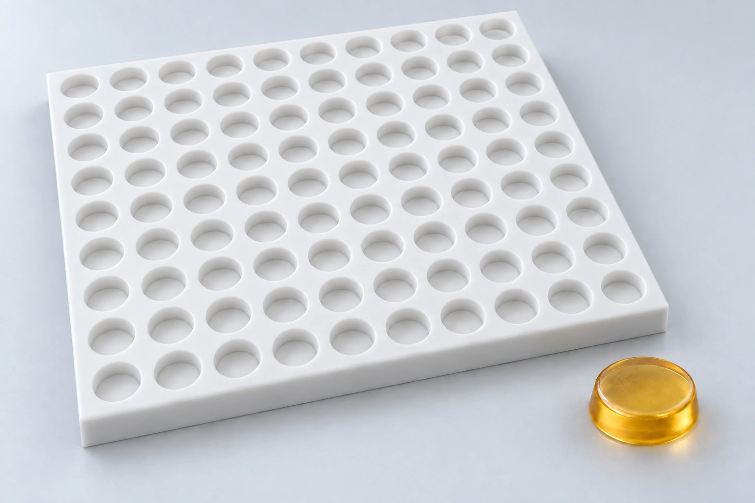 round mold — illustrative studio visualization