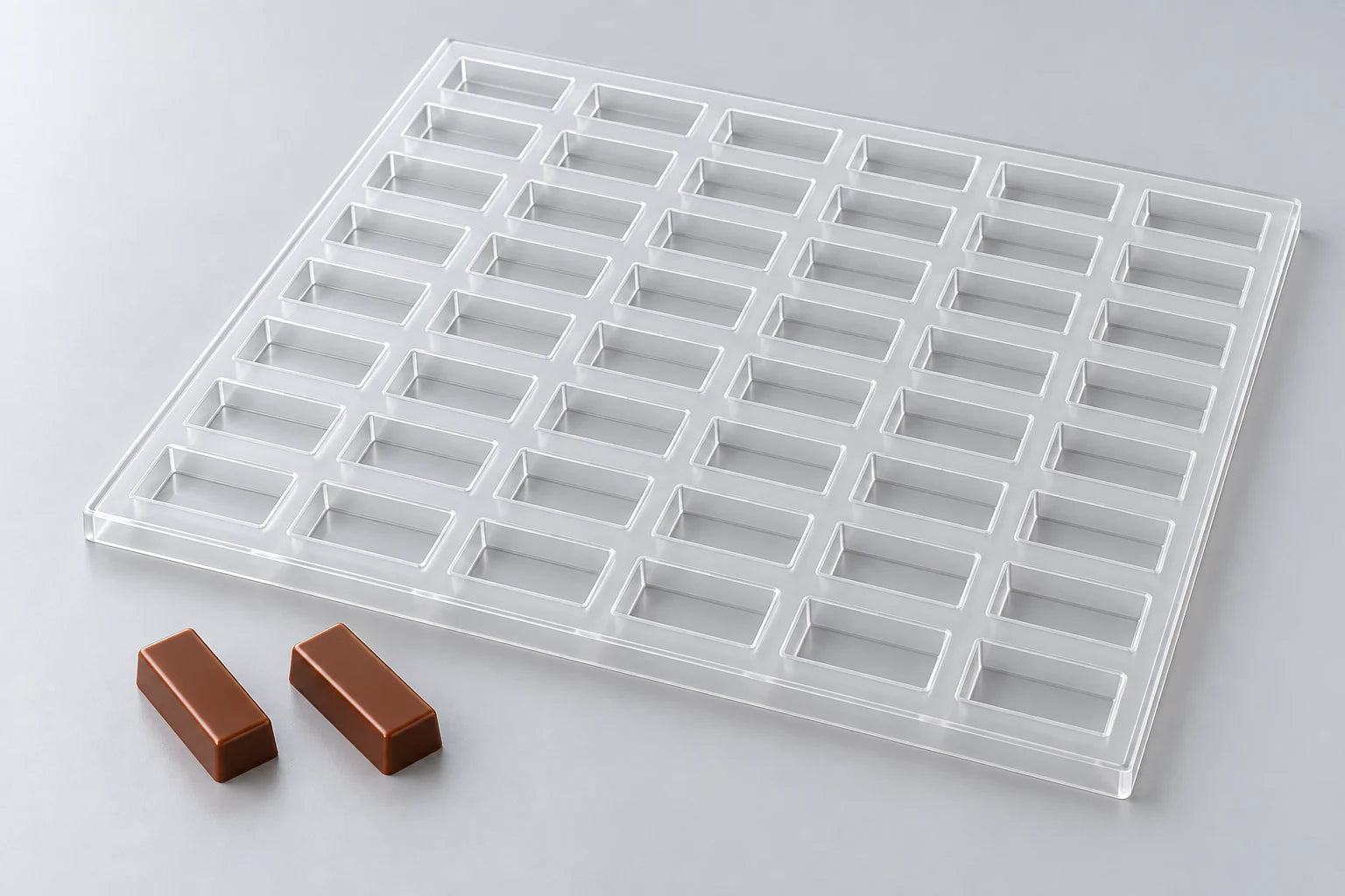 Rectangle THC Symbol Bar mold — illustrative studio visualization