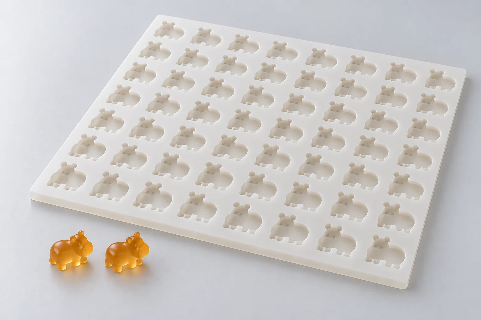 Hippo mold — illustrative studio visualization