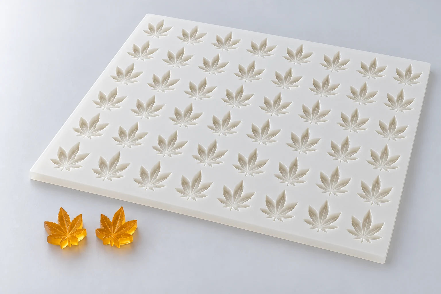Cannabis Leaf mold — illustrative studio visualization