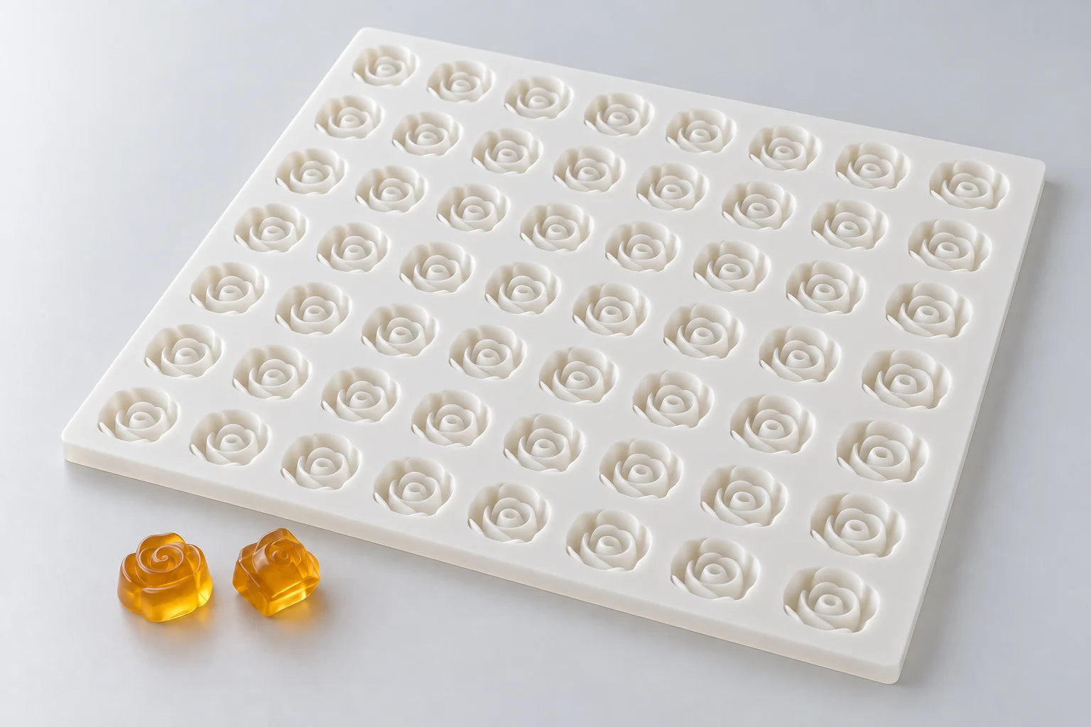rose, flower, spiral mold — illustrative studio visualization