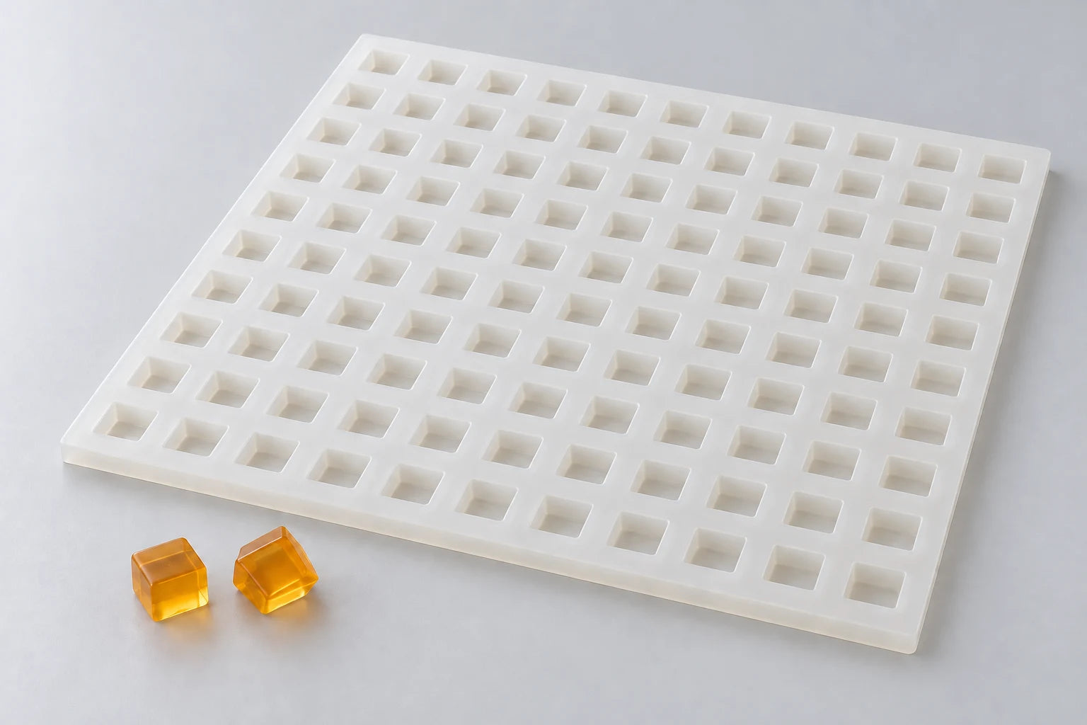Cube mold — illustrative studio visualization